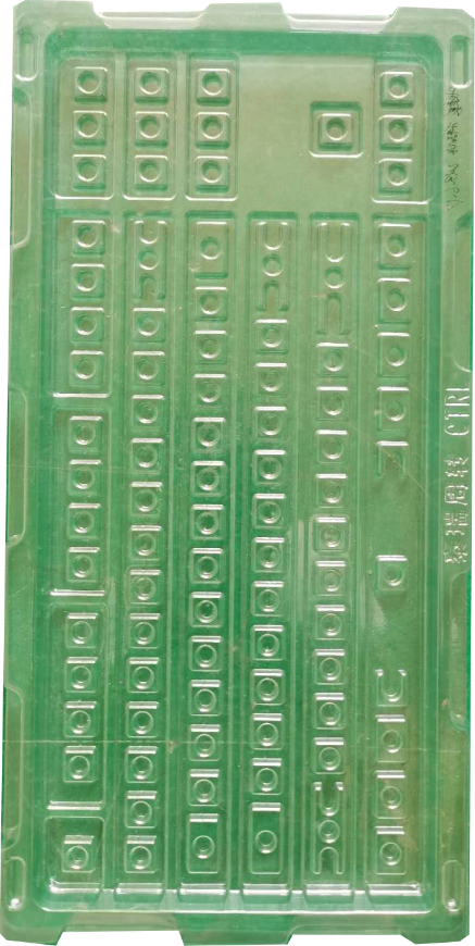 Clear precision-formed component tray